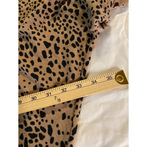 Cream n Sugar Women's XL Leopard Print Open Front Sweater Cardigan - Picture 9 of 10